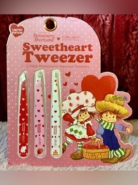 Sweetheart Tweezer Set - Pink with Red Text